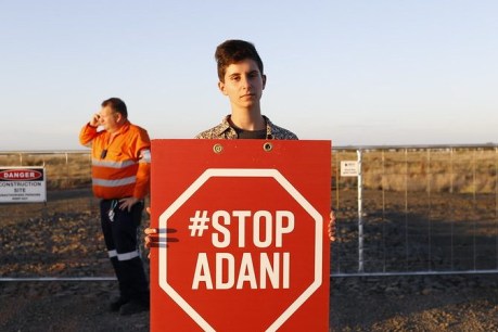 Police brought in after claims protestor ‘run over’ at Adani rail site