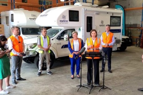Trains, boats and campervans as parties look to keep Queensland moving