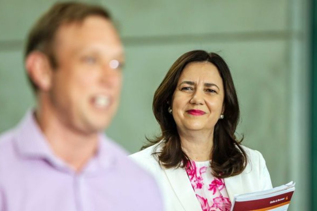 Premier Annastacia Palaszczuk and Deputy Premier Steven Miles. Photo: ABC