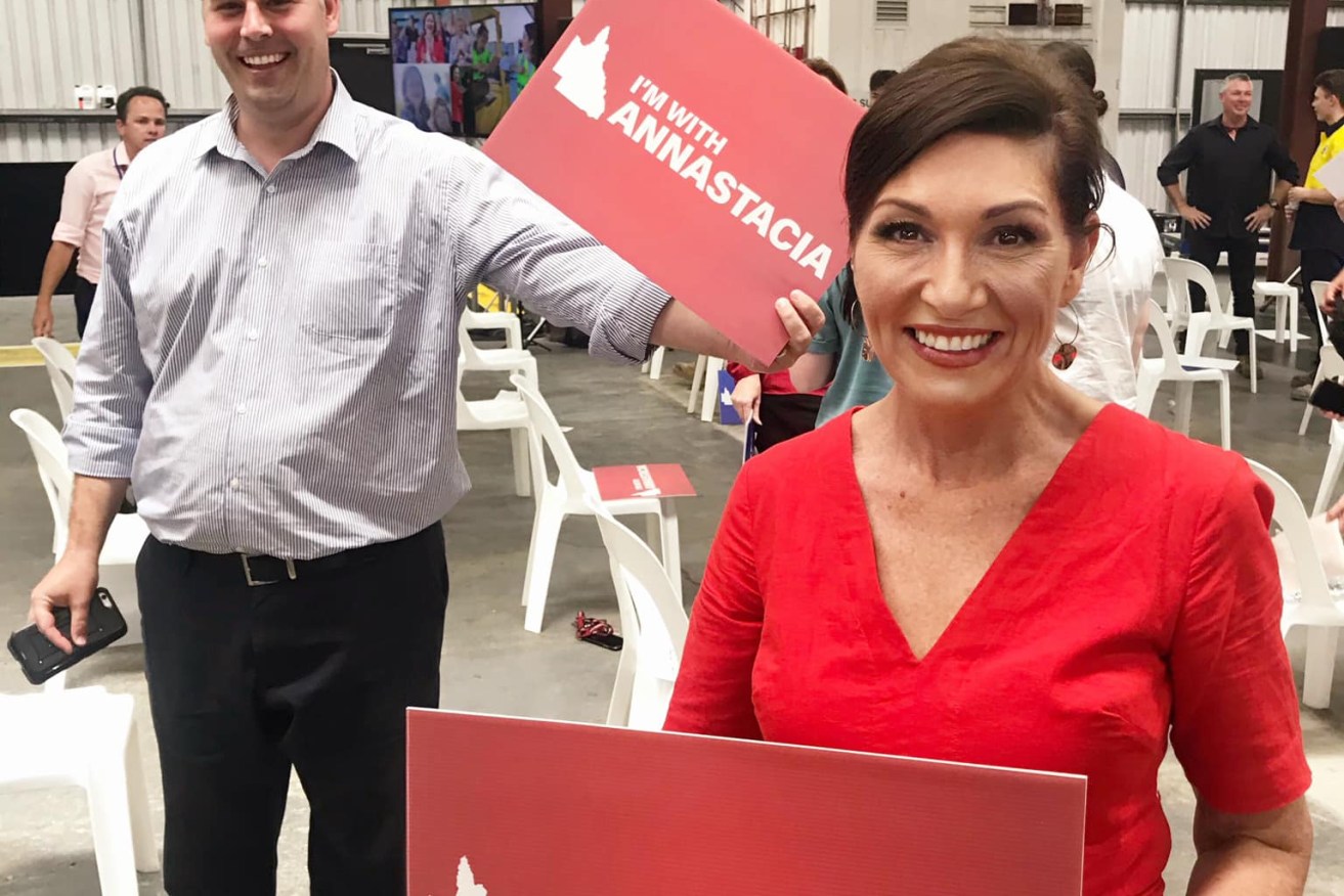 Leeanne Enoch at Labor's campaign launch. (Photo: Source: Facebook)