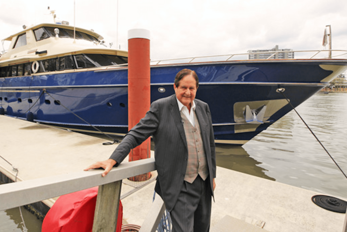 Keith Lloyd and his Southern Cross II, which is attracting bids above $1 million