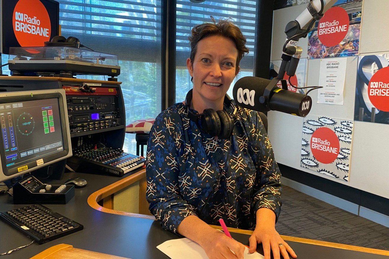 Not so scary: Columnist Rebecca Levingston at her day job - as Mornings host on ABC Radio Brisbane. So why won't politicians answer her questions? (Photo: ABC)