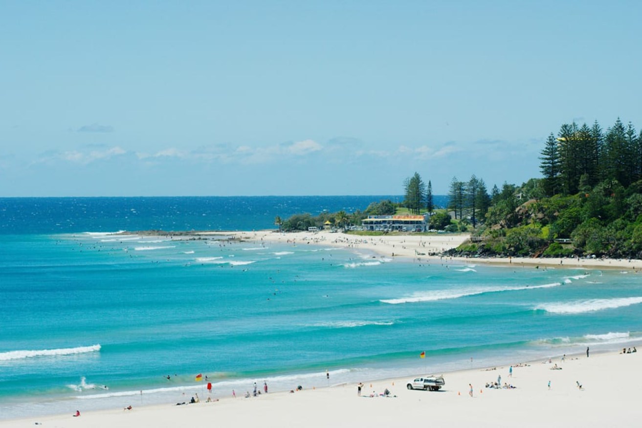 Currumbin Beach was the scene of another drowning this morning. (Photo: Destination Gold Coast)