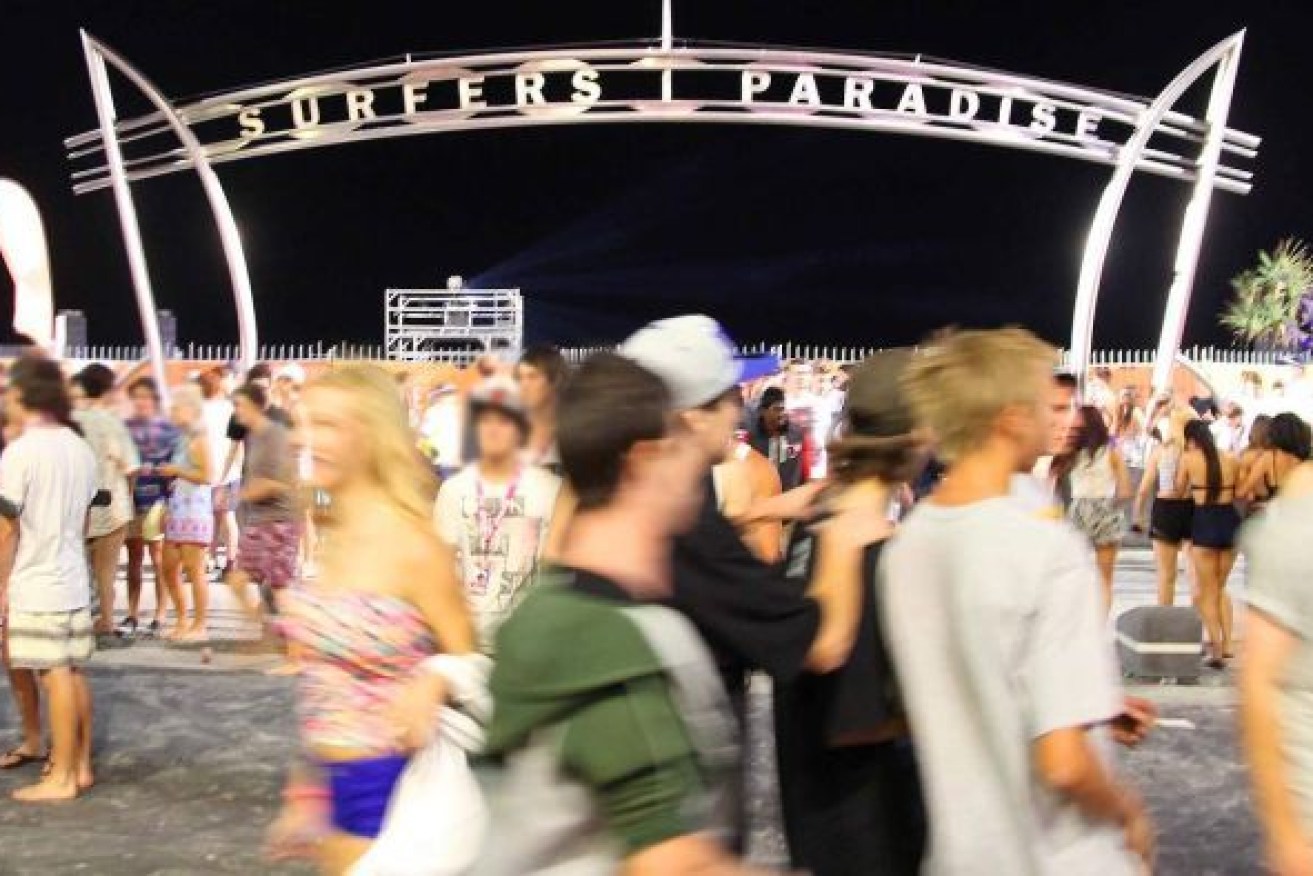 Gold Coast accommodation occupancy is down at least 80 per cent for Schoolies. Photo: ABC