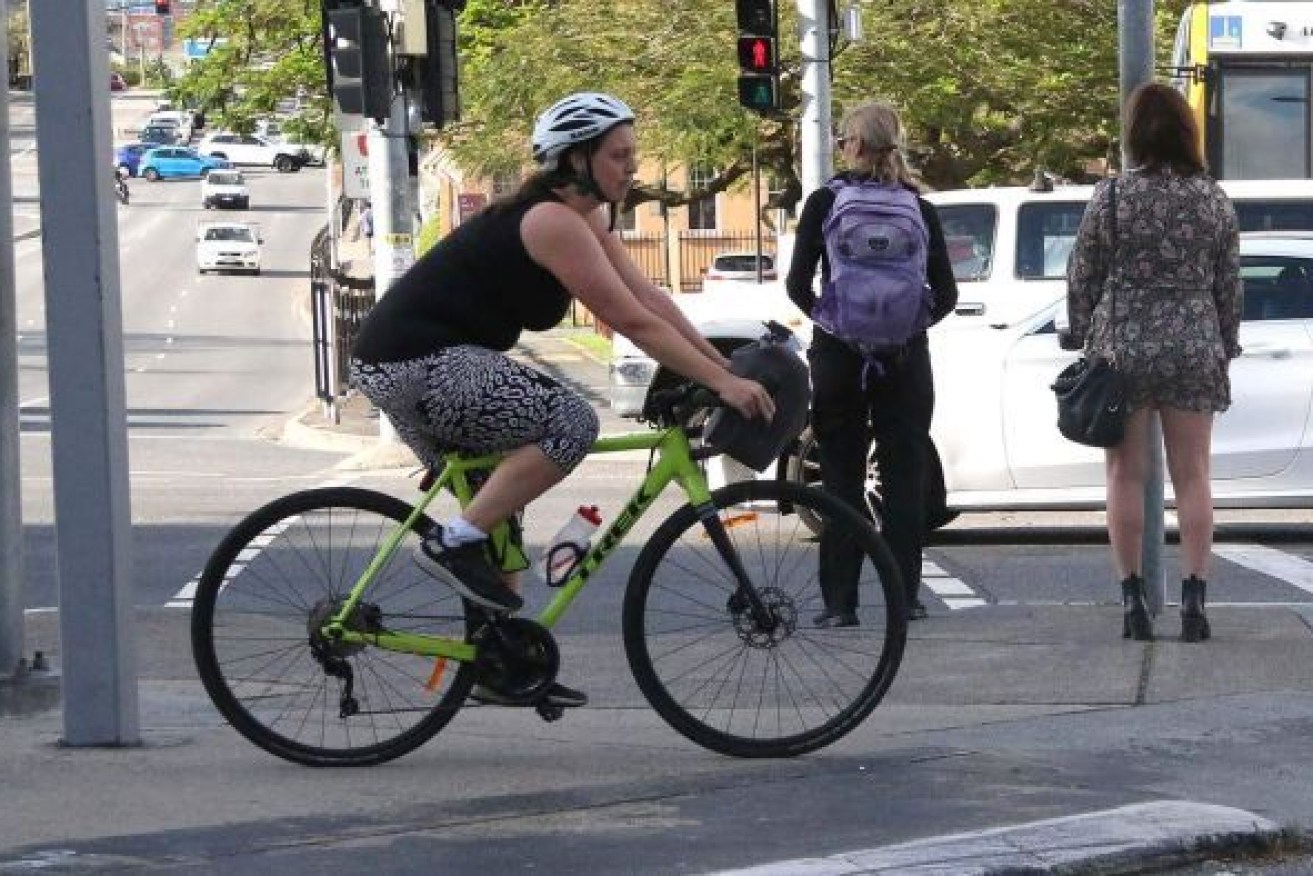Kath Angus goes well out of her way to avoid dangerous roads when she rides to work from East Brisbane. Photo: ABC