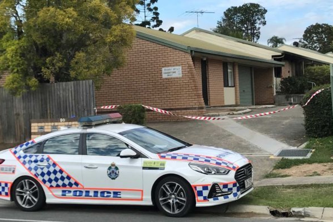 Fire crews were called to the fire at the Woodridge unit complex, south of Brisbane, where a 73-year-old woman was found unresponsive. Photo: ABC