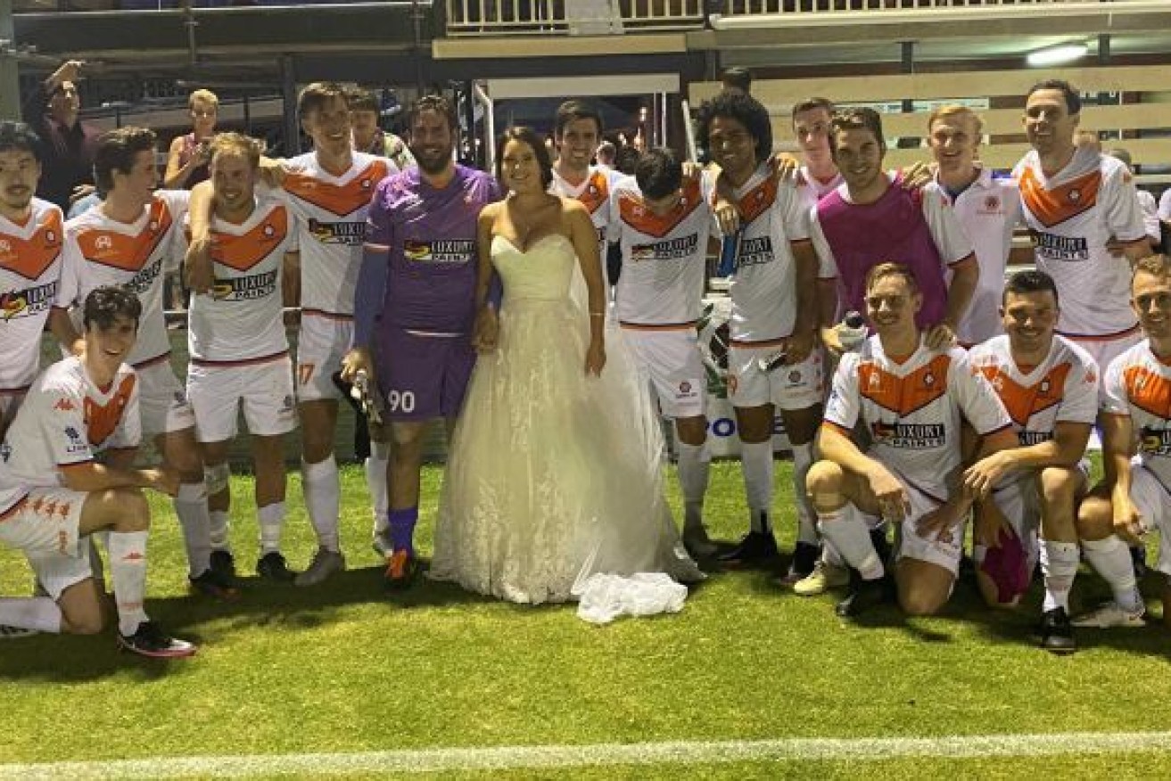 It was not a conventional wedding celebration, but a successful one. (Photo: ABC)
