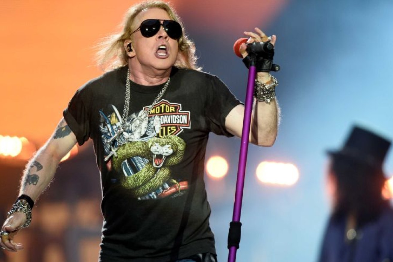 US rock band Guns N' Roses wants to perform the first COVID-Safe stadium tour in Australia next year. (Photo: Reuters: Vincent West)