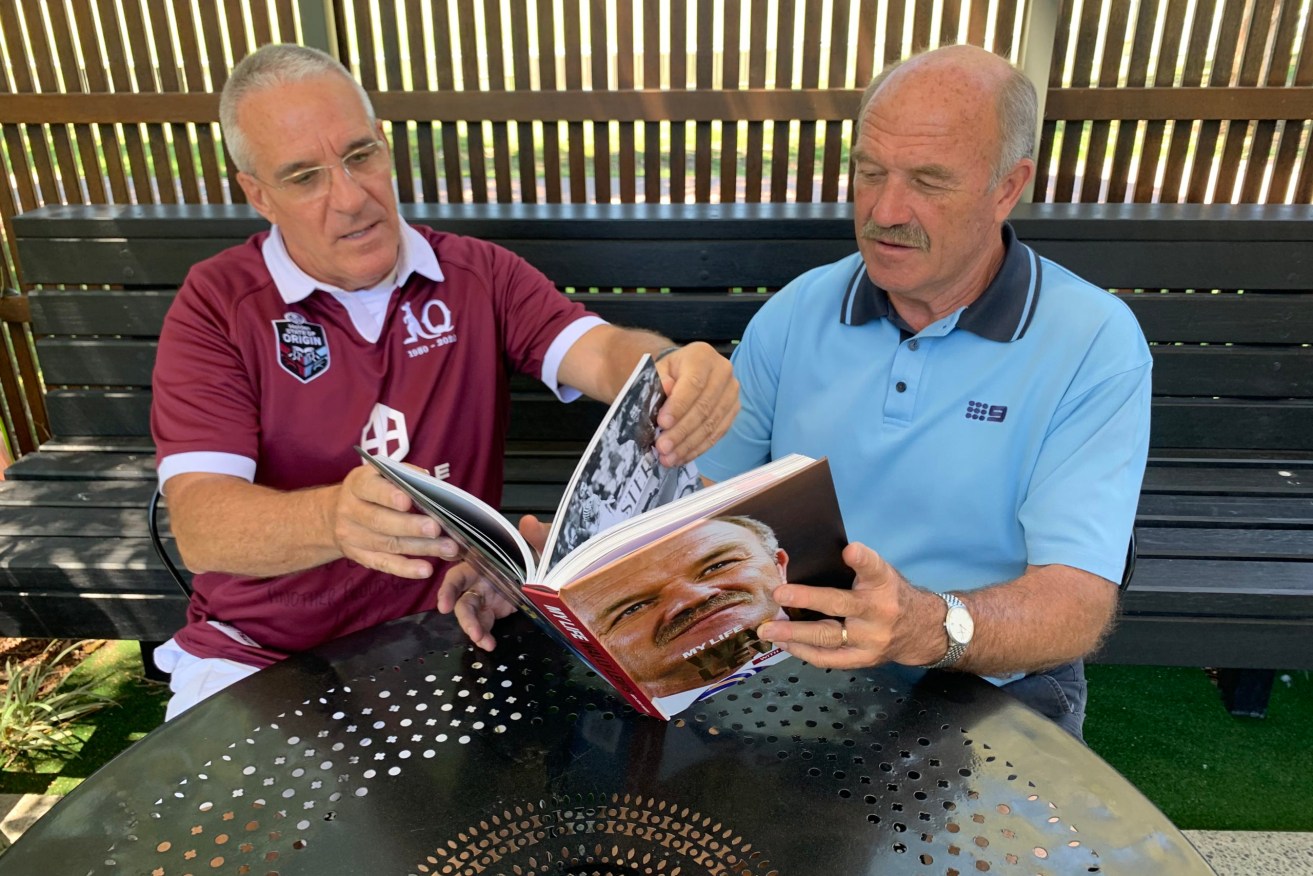 Wally Lewis (right) with co-author Steve Haddan.  (Photo: Supplied)