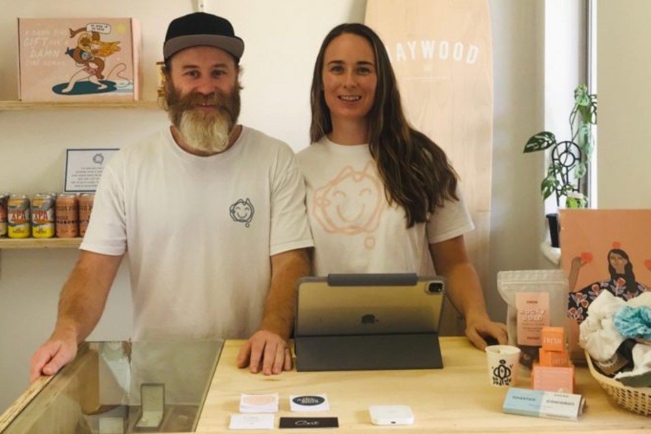 Jarrad and Sarah are benefiting from the trends toward buying local both online and instore at their The Damn Good Store on the Gold Coast.