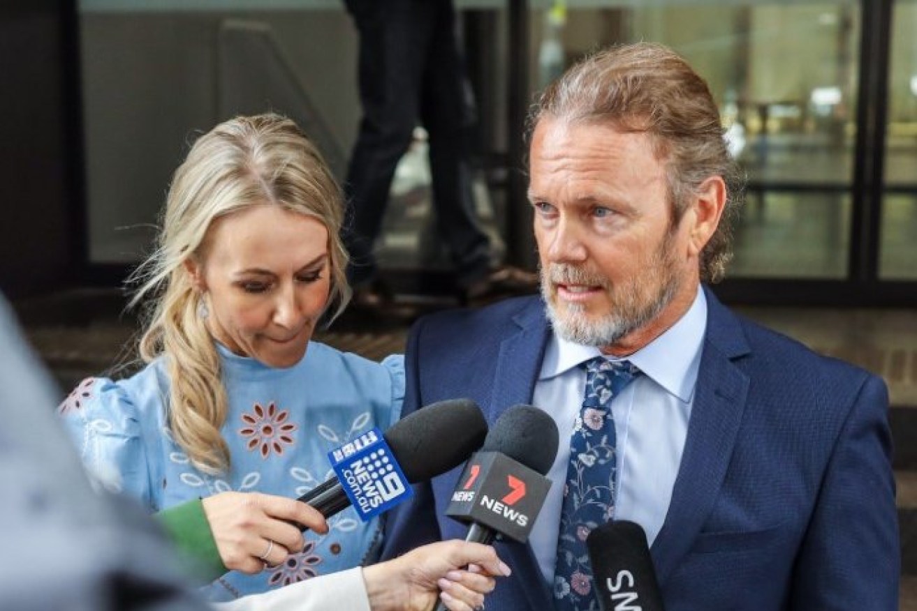 Craig McLachlan says he and his partner Vanessa Scammell. Photo: ABC News/Timothy Swanston