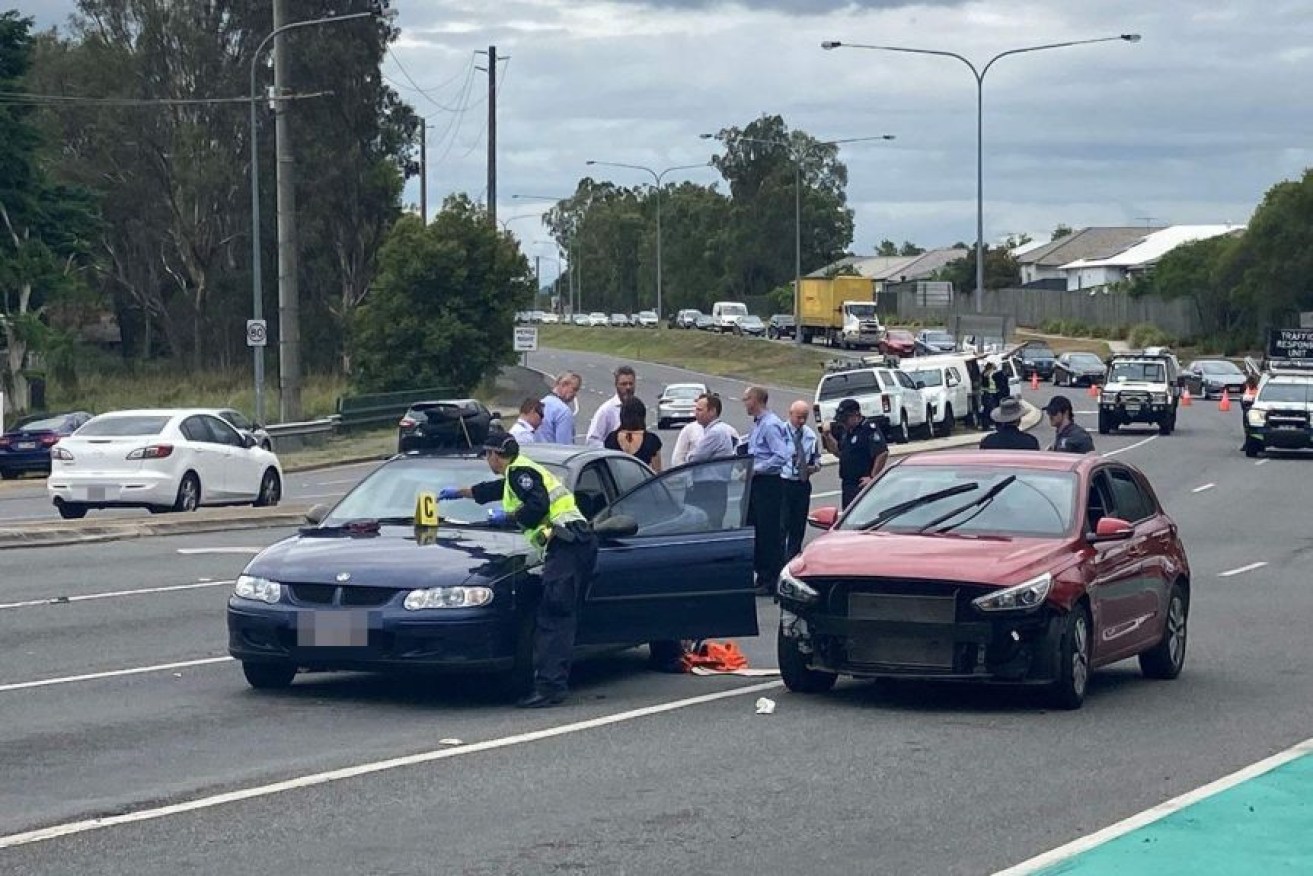 The incident happened shortly after midday at Blunder Road in Durack. Photo: ABC/Emilie Gramenz)