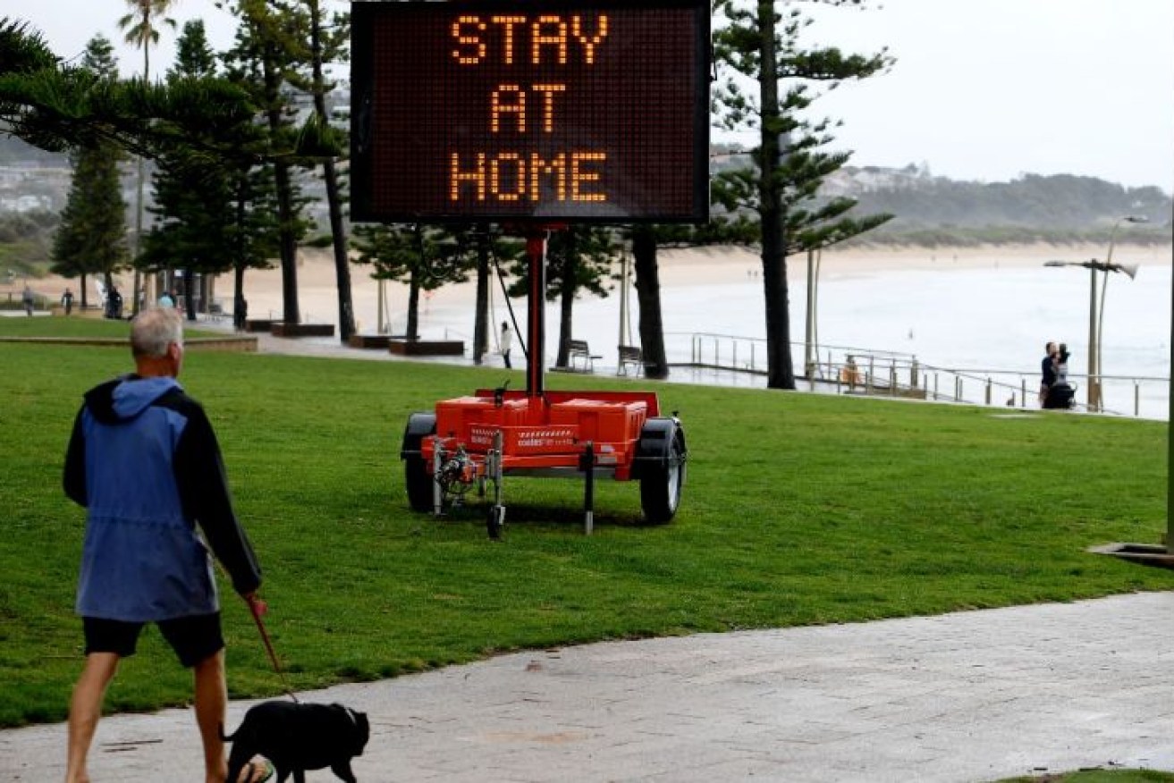 New restrictions are in now in place across Sydney until midnight Wednesday. (Photo: AAP: Dam Himbrechts)