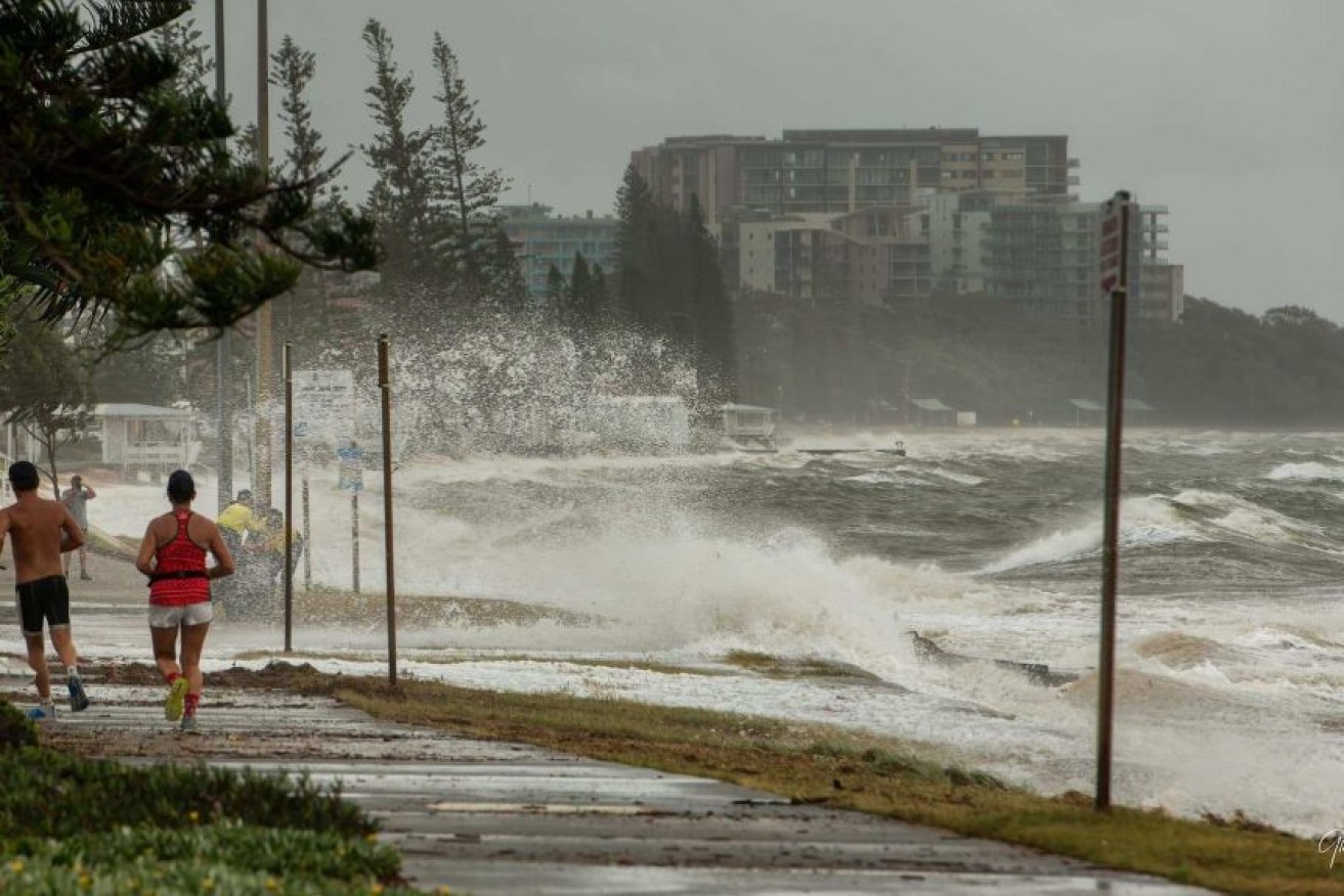 Redcliffe Peninsula was hit by rough seas over the weekend. (Photo: Supplied: Glenn Bell)