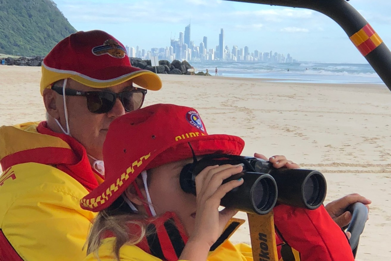 Surf Life Saving Queensland said they had been involved in 110 rescues primarily off southeast beaches on Monday and another 20 on the Sunshine Coast on Tuesday (pic: Katrina Beikoff)