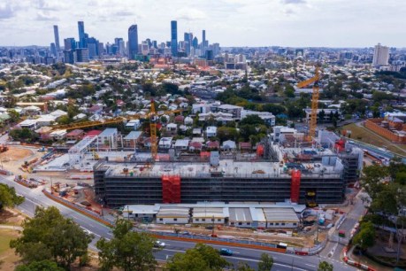 Streets that never sleep as builders race clock to finish Brisbane’s newest school