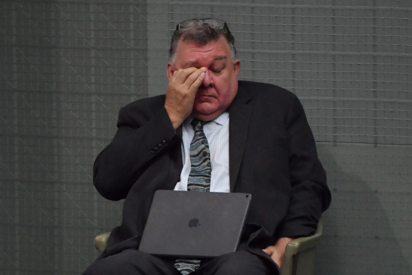 Craig Kelly will sit on the crossbench but continue to support the Morrison Government. (AAP Image/Mick Tsikas)