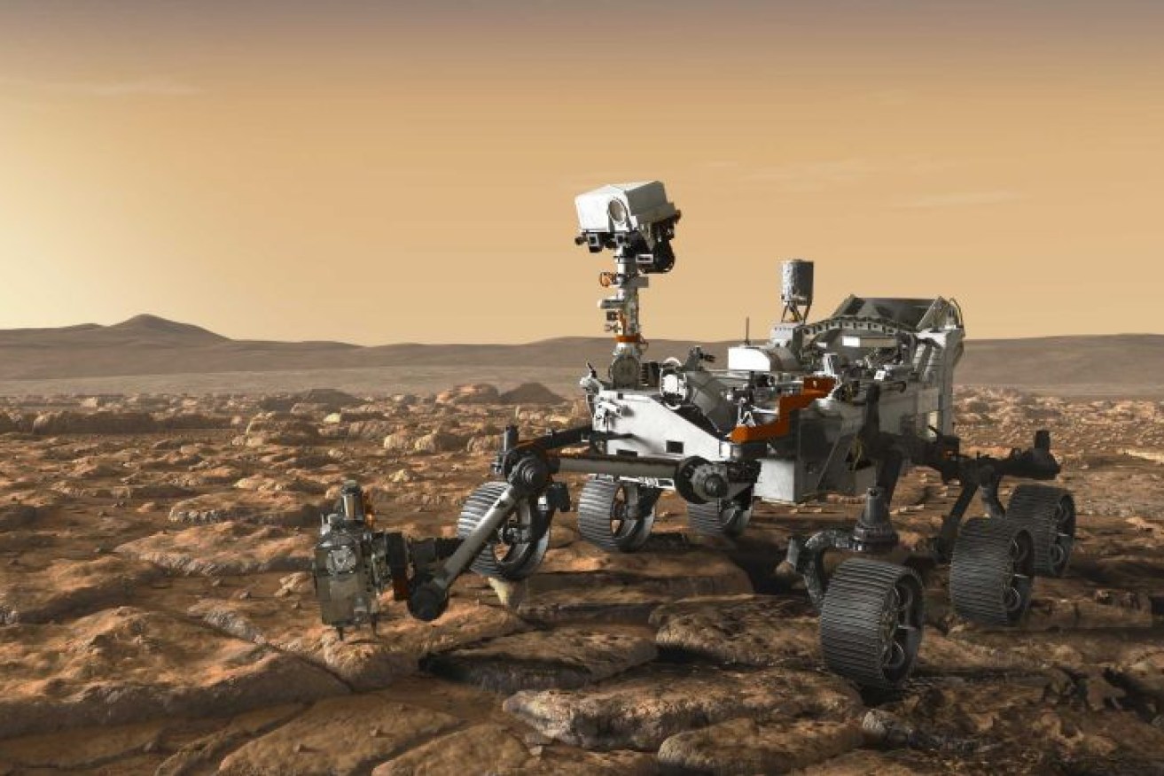 NASA's Perseverance rover has safely touched down on Mars. (Photo: ABC)