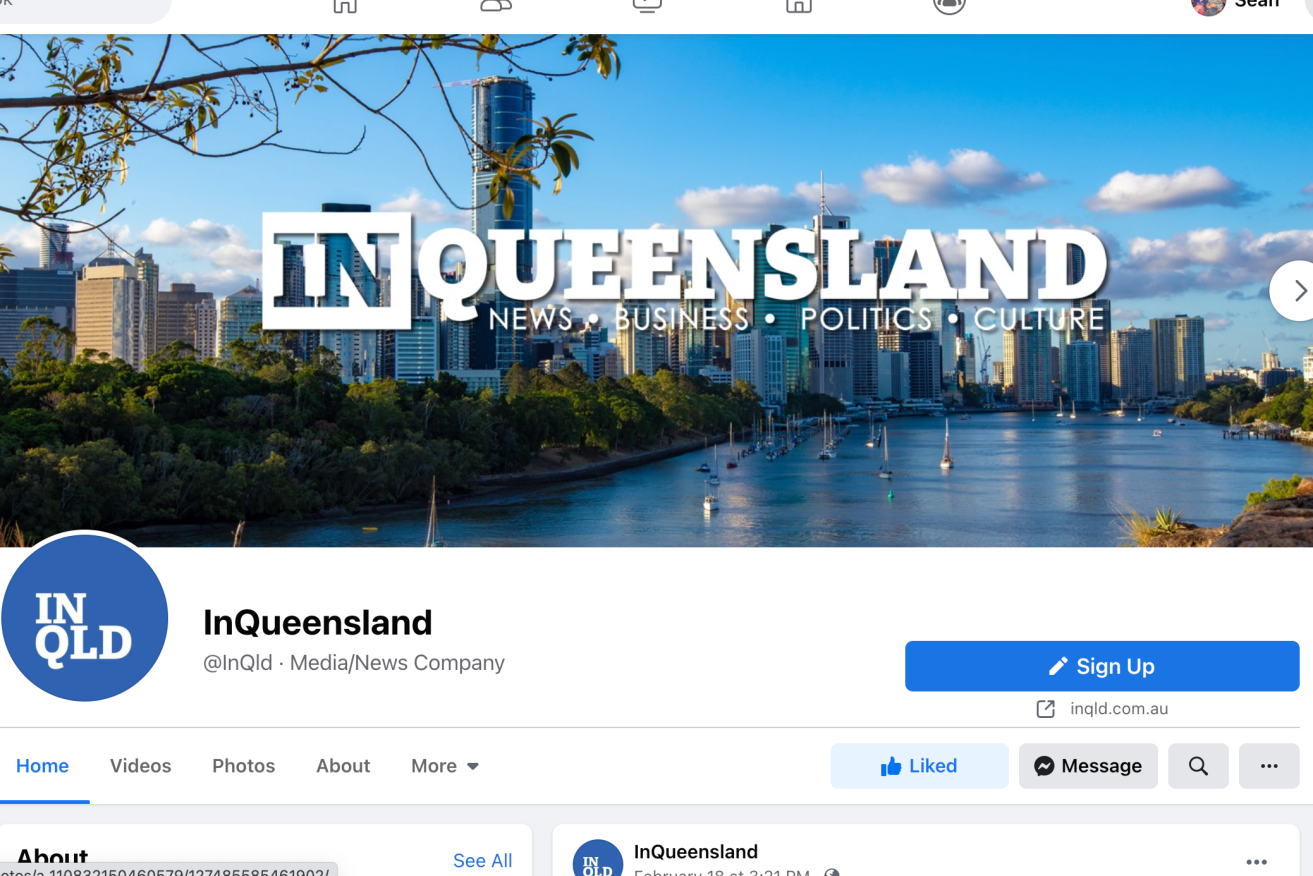 After being caught up in a news ban, InQueensland is back on Facebook.