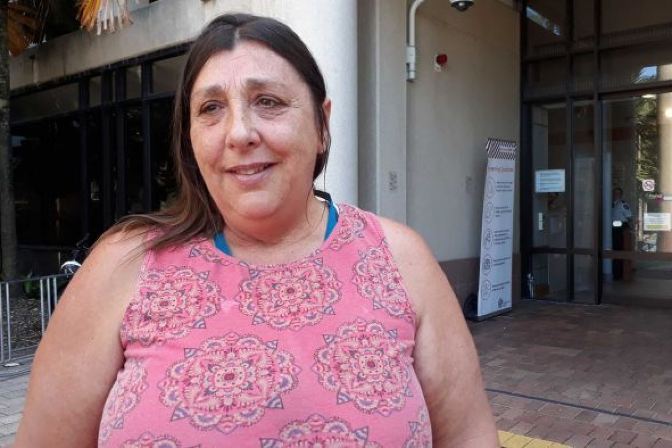 Kathy Rado, outside the Supreme Court in Cairns, says she knows she had the winning ticket. Photo: ABC