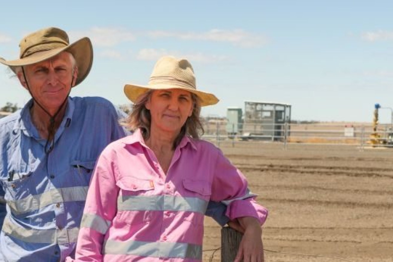 Zena and Gary Ronnfeldt have been fighting CSG companies Photo: ABC