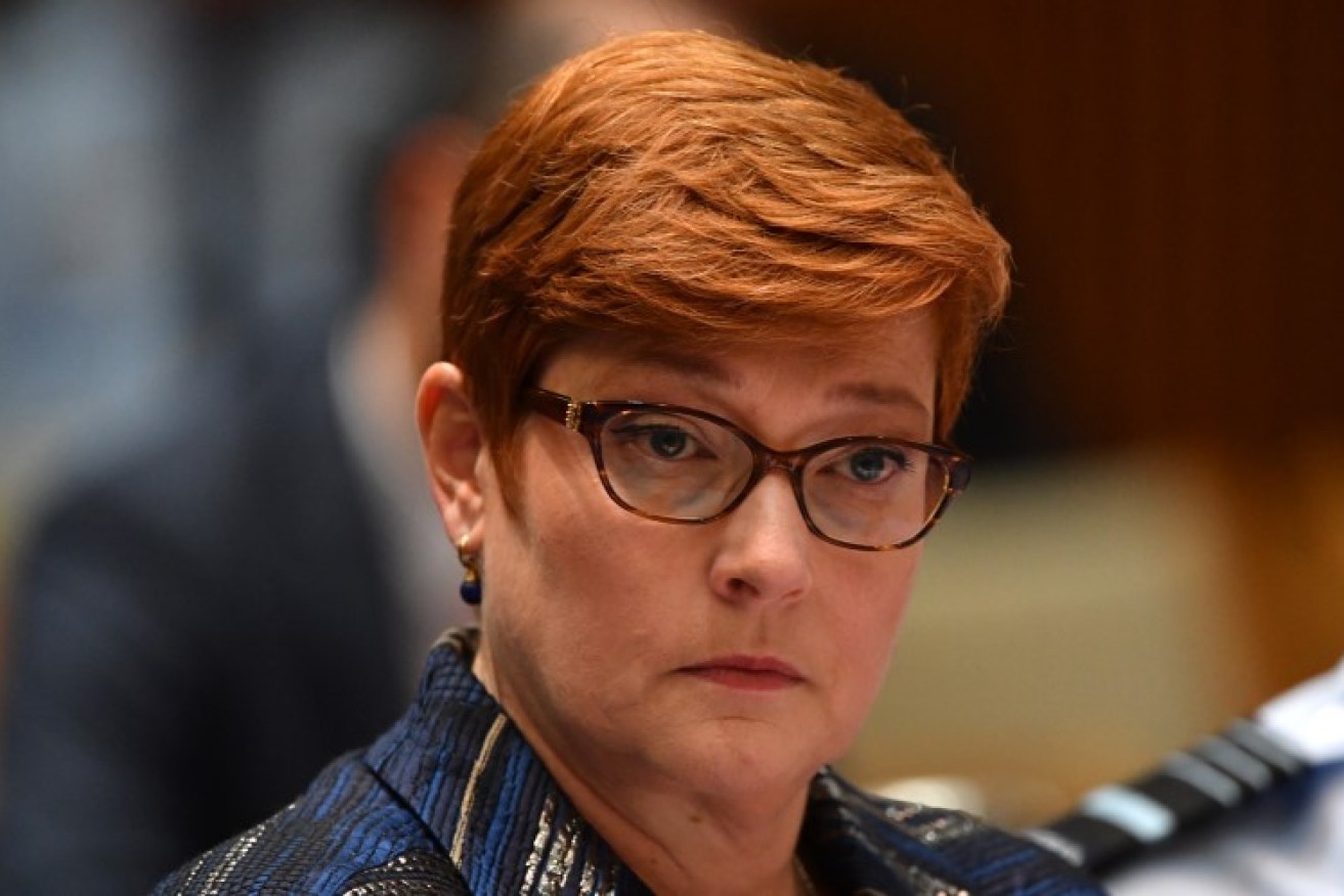 Australia's foreign Minister Marise Payne says a war over Ukraine is "not inevitable".(AAP photo).