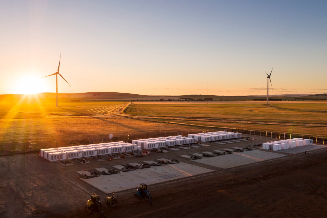 . A new report has found South Australia's giant battery has exceeded all expectations since operation began in December 2017. (AAP Image/Hornsdale Power Reserve)