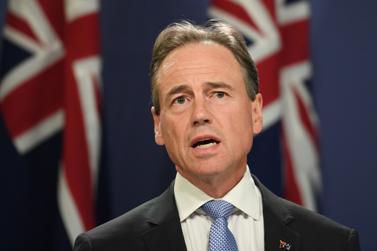 Federal Minister for Health Greg Hunt. (AAP Image/Dean Lewins) 