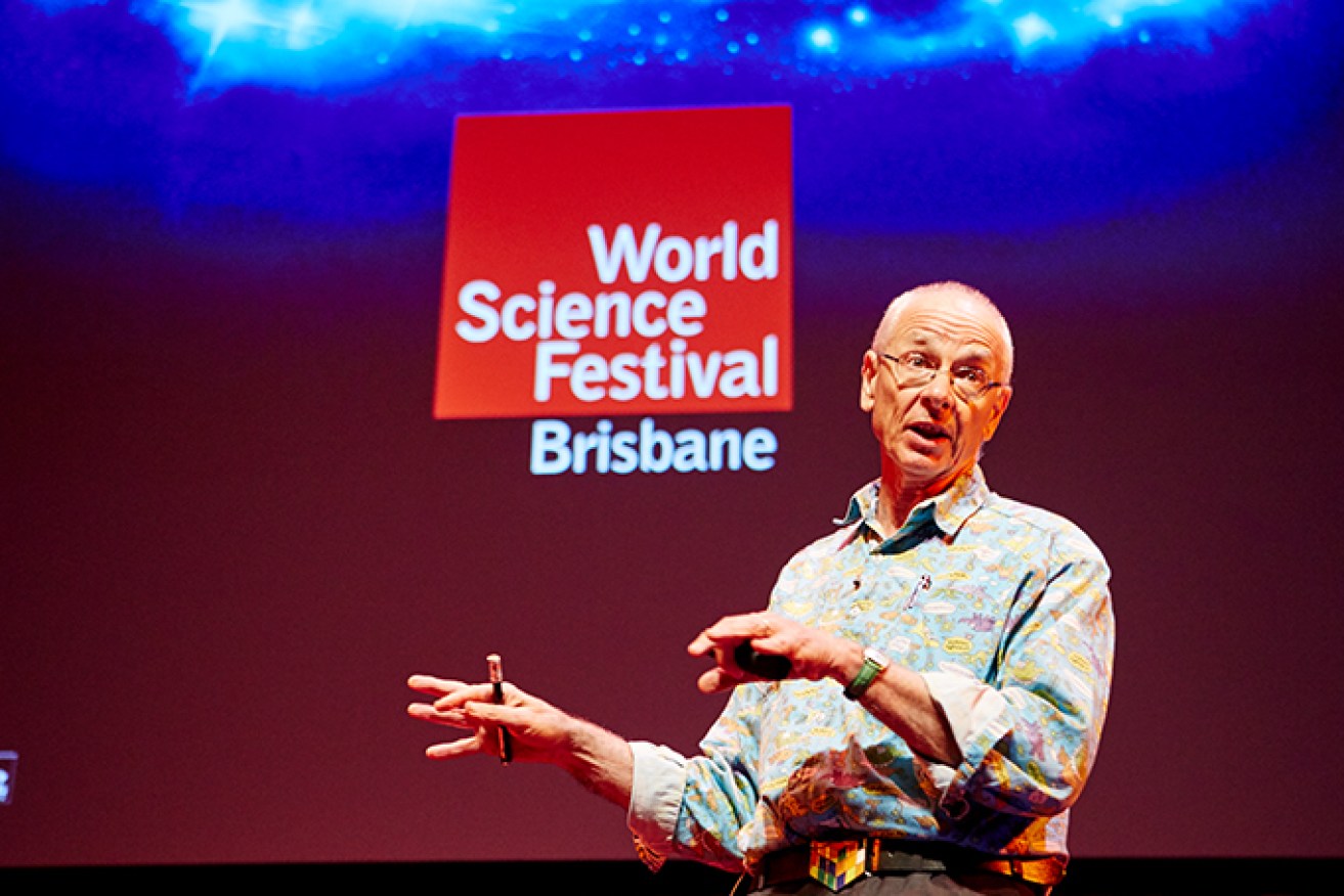 Dr Karl Kruszelnicki at World Science Festival Brisbane. (Image: Queensland Museum)