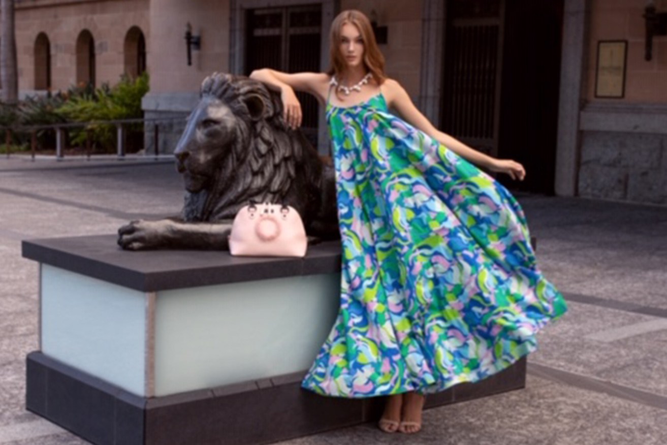 Lily Blucher from Vivien's Model Management wears the Lolita maxi dress from White Label Noba. (Image: Supplied)