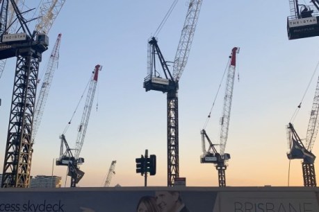 Queens Wharf project’s symphony of cranes busy transforming city