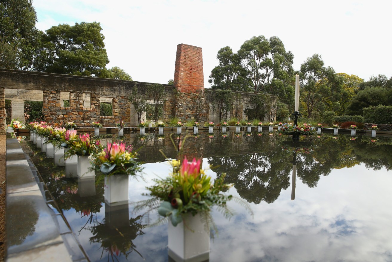 Australia today remembers 25 years since the slaying of 35 people at Port Arthur  (AAP Image/Getty Pool, Robert Cianflone) 