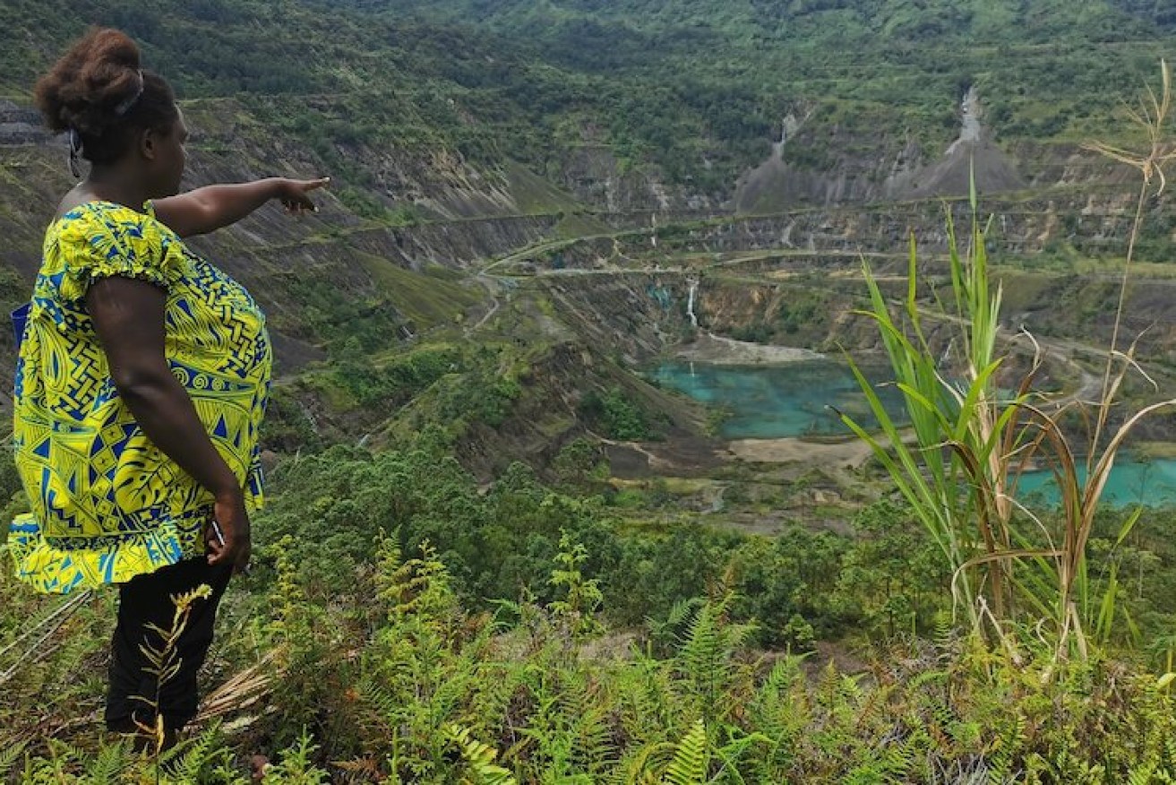 The abandoned Bougainville copper mine