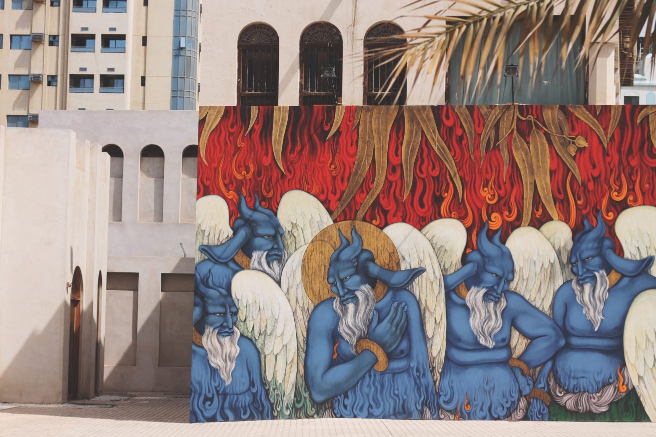Khadim Ali, Sharjah Biennial 14. Standing Flames, 2019. (Image: Supplied)