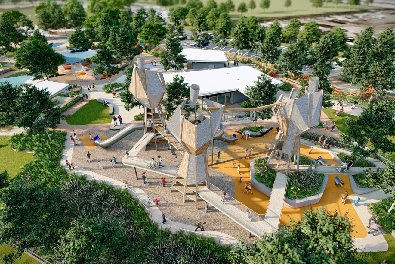 The new park at Robina will be six times the size of the existing Broadwater parklands (Pic: Supplied)