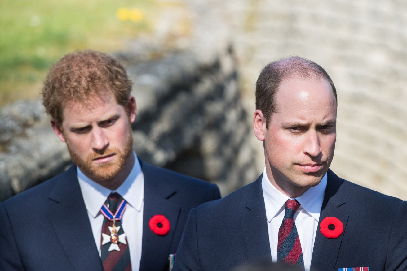 Prince Harry with his brother, Prince William.