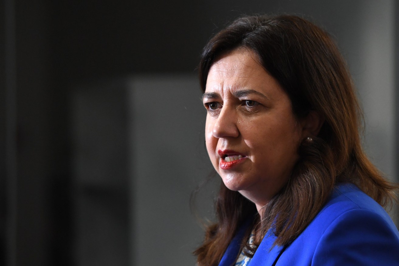 Queensland Premier Annastacia Palaszczuk has opened the door to grant a Brisbane man's dying wish to see his son.  (AAP Image/Darren England) 
