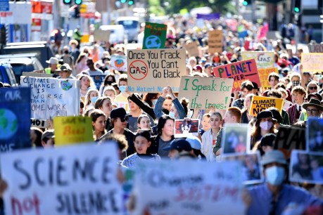 Queensland students hit the streets to protest climate change inaction