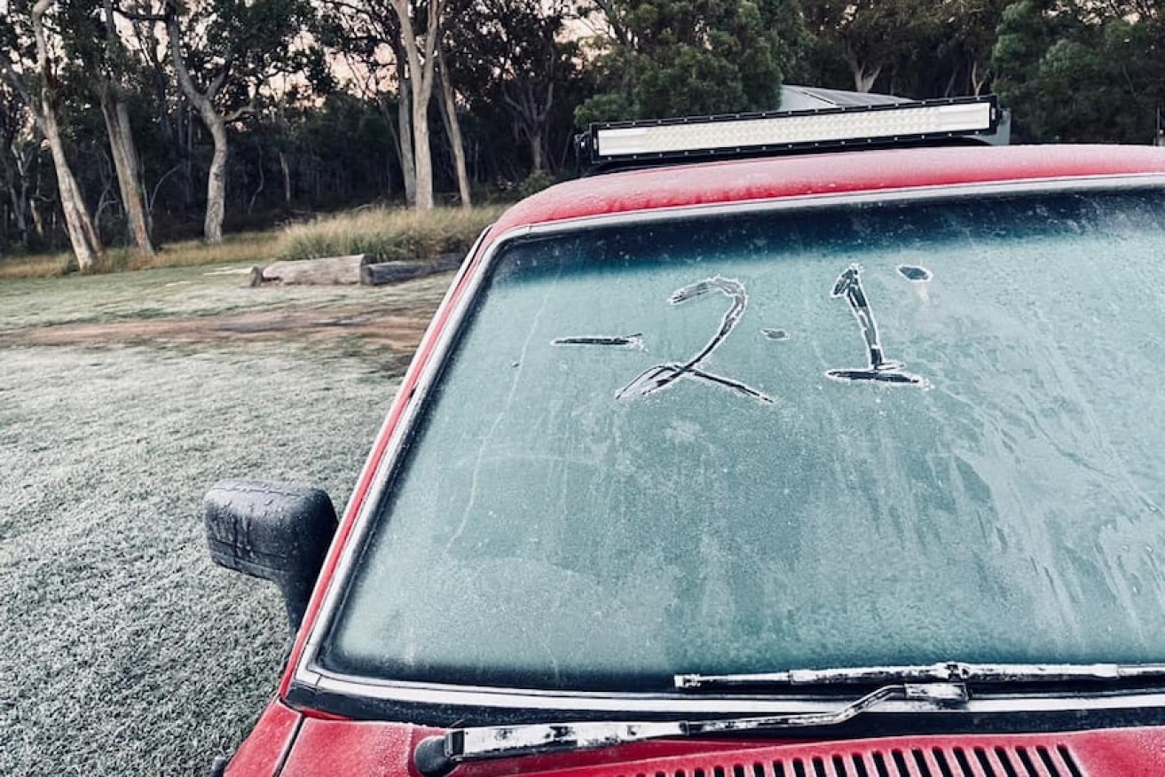 Stanthorpe's temperatures dipped below -2 degrees. (Image: ABC)