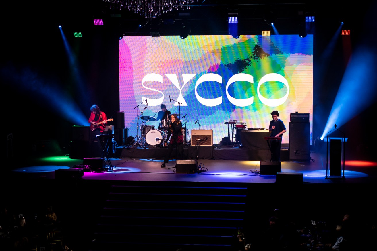 Sycco performing at the Queensland Music Awards, Fortitude Music Hall (Image: Simone Gorman-Clark)