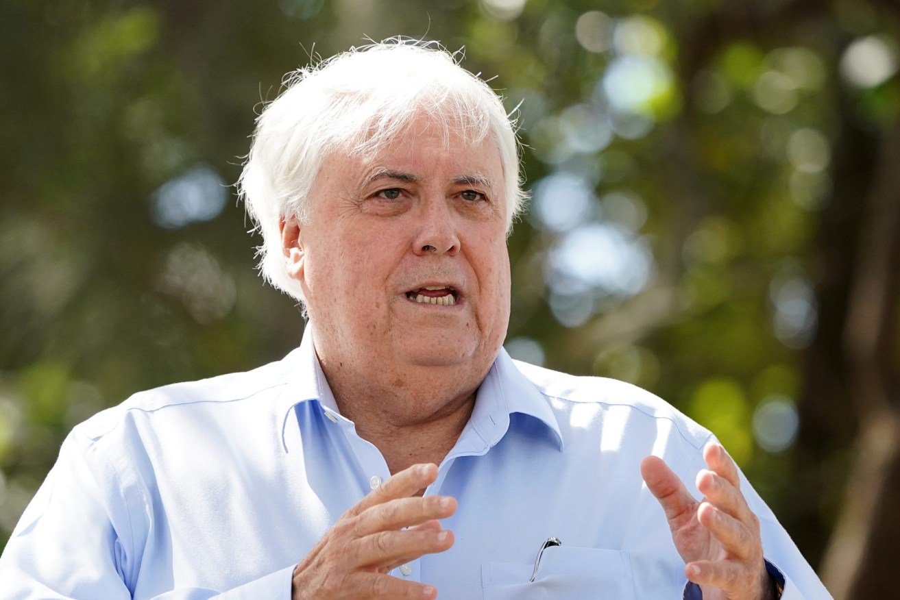 Clive Palmer's central Queensland coal project has been rejected under environmental protection laws. (AAP Image/Dave Hunt) 