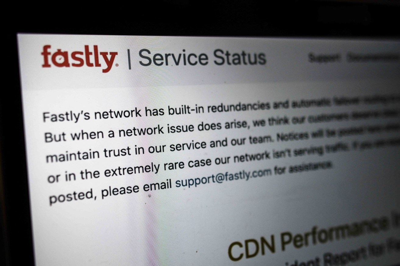 Amazon, PayPal, Twitter, Twitch, Reddit, Deliveroo and many other websites were affected by a global outage that left part of the web inaccessible. The problem appears to be related to the Fastly edge cloud platform, which hosts part of the affected services.  (Photo by Eliot Blondet/ABACAPRESS.COM.