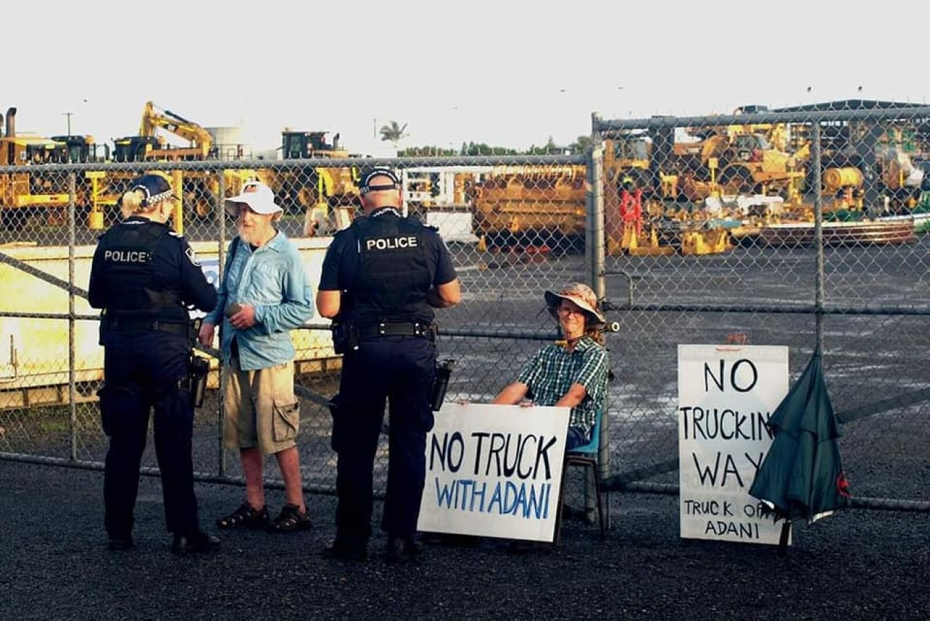 Frontline Action on Coal is one of many protest groups targeting Queensland's Adani mining project. (Facebook)