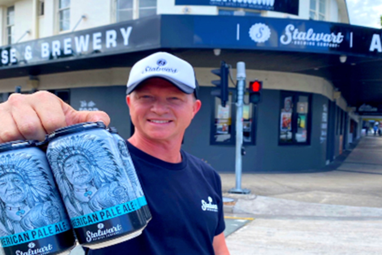 Fledgeling craft brewer and publican Adam Tomlinson outside his Club Hotel in Nambour (Image: Sunshine Coast Regional Council)
