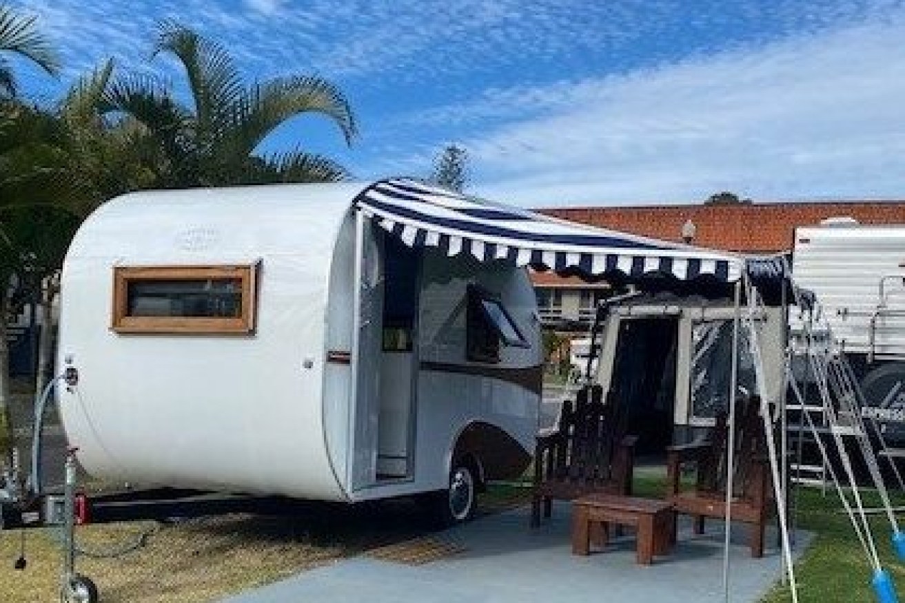 One of the vintage vans at Burleigh Tourist Park (Photo: supplied)
