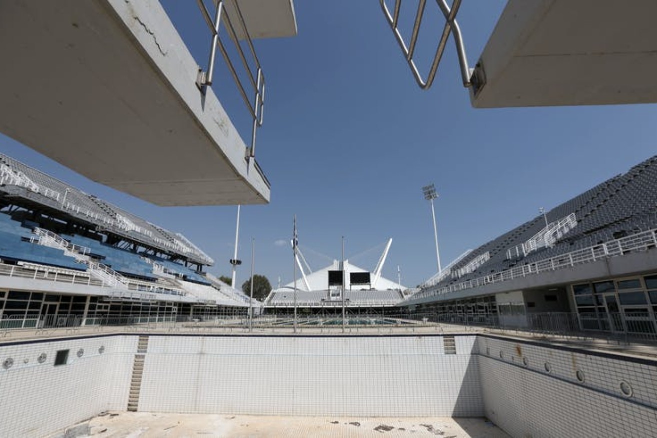 Brisbane is aiming to avoid the issues of previous Olympic hosts, where venues have fallen idle once the Games were staged - such as the Olympic swimming pool and velodrome of the Athens Olympic complex.. (Photo Thanassis Stavrakis/AP).