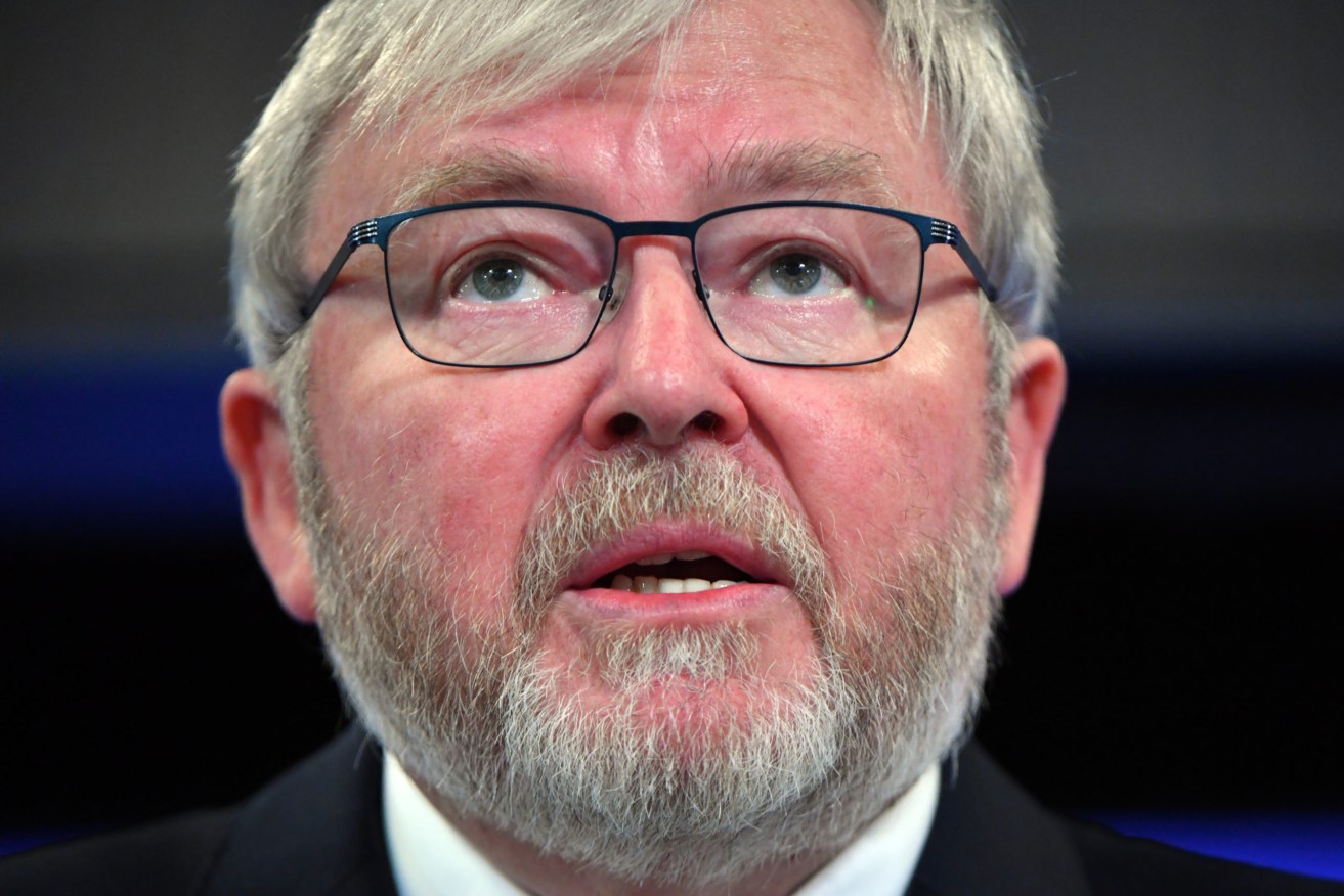 Former prime minister Kevin Rudd. (AAP Image/Mick Tsikas)