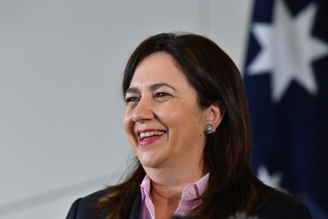 Queensland Premier Annastacia Palaszczuk couldn't remember the GST rate in her first campaign as leader. She never looked back.  (AAP Image/Darren England) 