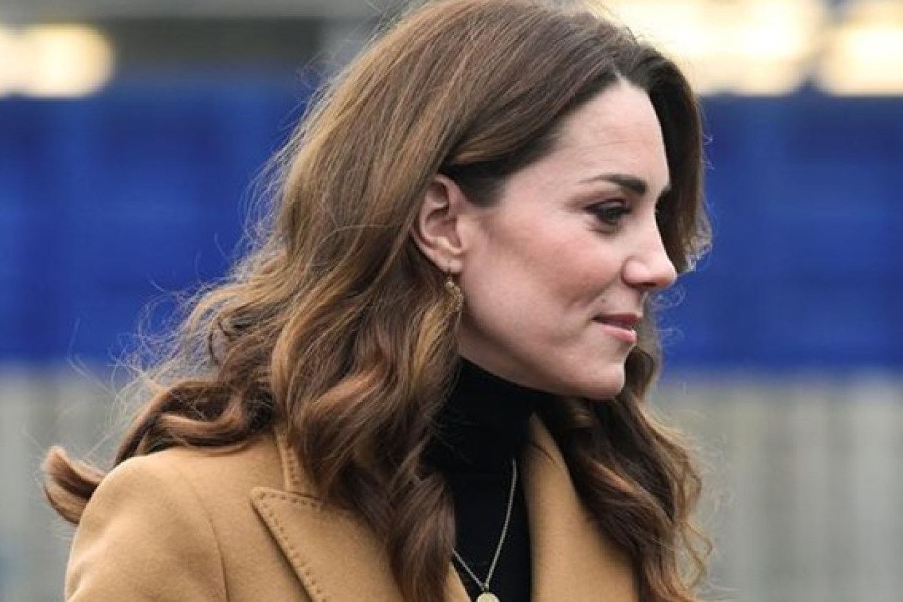 Kate, the Duchess of Cambridge, has been forced to self-isolate after coming into contact with a person who later tested positive to the coronavirus (AP photo).