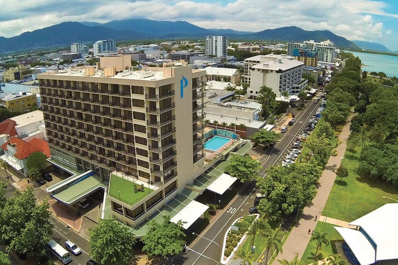 Several quarantined travellers have attempted to escape the Pacific International Hotel in Cairns but one allegedly succeeded this week. (Image: Supplied)